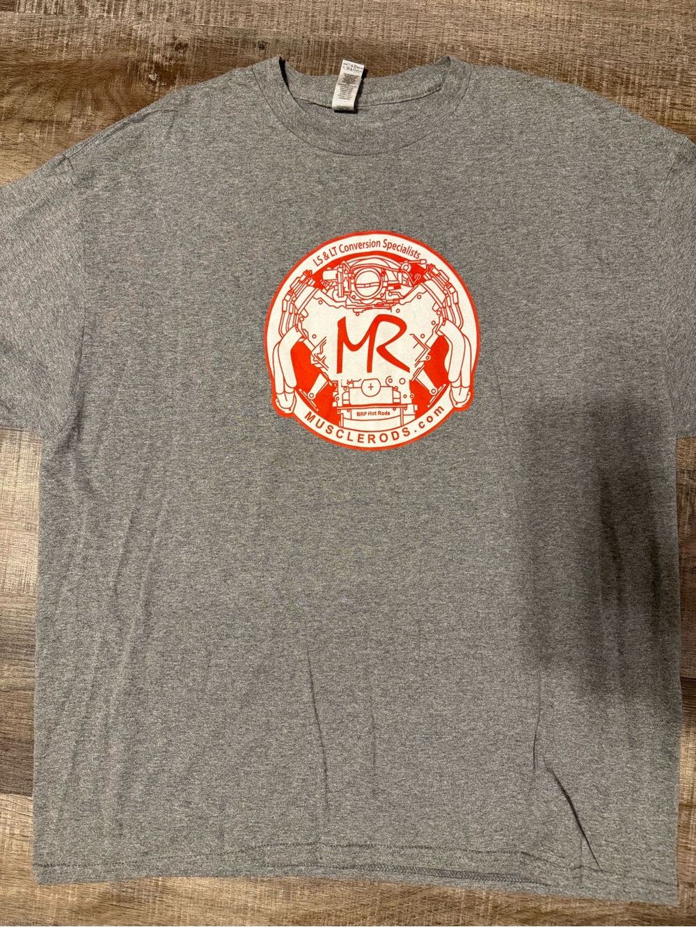 Gray MuscleRods Graphic T-Shirt